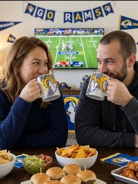 LMT: NFL LA Rams Ceramic Mugs 11 ounces